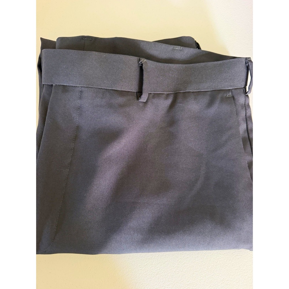 Perry Ellis Portfolio Men's 38x30 Gray Polyester Regular Fit Straight Flat Front